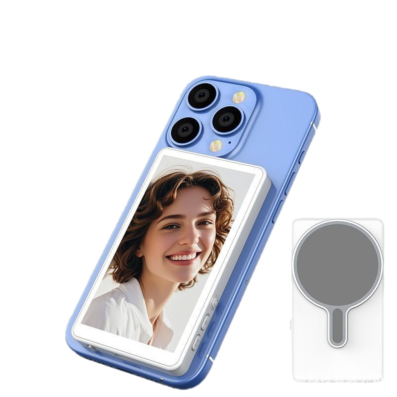 Mobile Phone Rear Selfie Display Magnetic Rear Camera Live Streaming Video Recording Real-Time Screen Mirroring Device Small Size