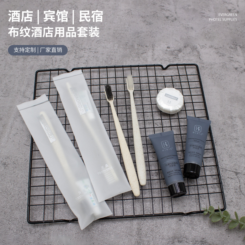 Одноразовые принадлежности звездного отеля мягкая зубная щетка набор зубной пасты B & B