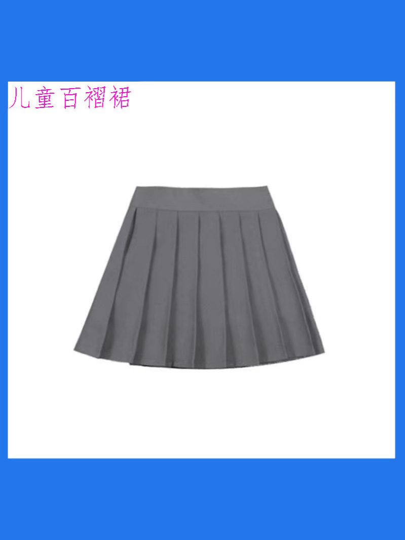 Children's Pleated Skirt Korean JK Skirt Children's Skirt New Style Middle School Children's College Style Girls' Culottes