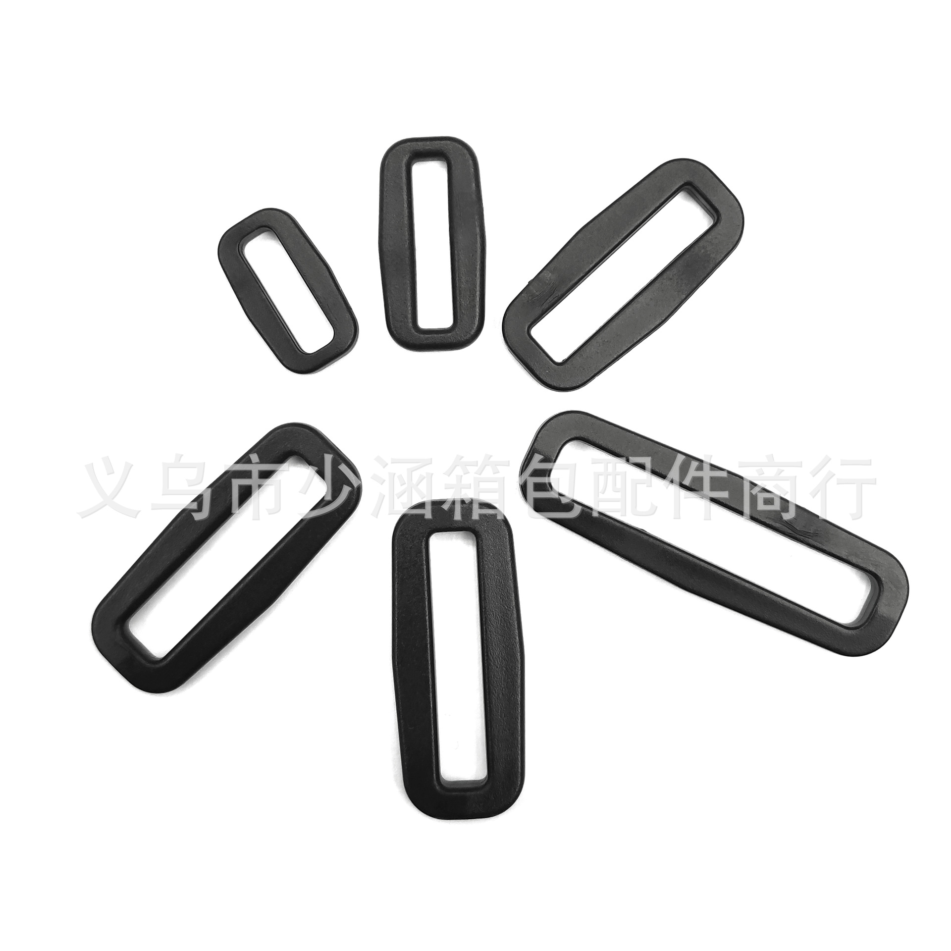 Factory Direct Supply 20 ~ 51mm plastic luggage ribbon adjustable connection buckle mouth buckle two-gear buckle arc square buckle
