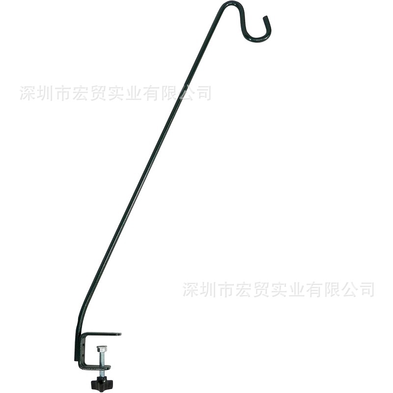 Amazon 32inch deck hook non-perforated wall-mounted flower blue hook adjustable wind chime lantern iron bracket