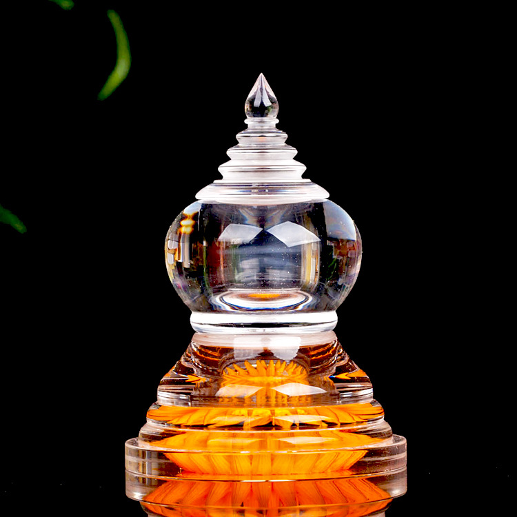 Акриловая пагода в форме лотоса для поклонения Бодхи