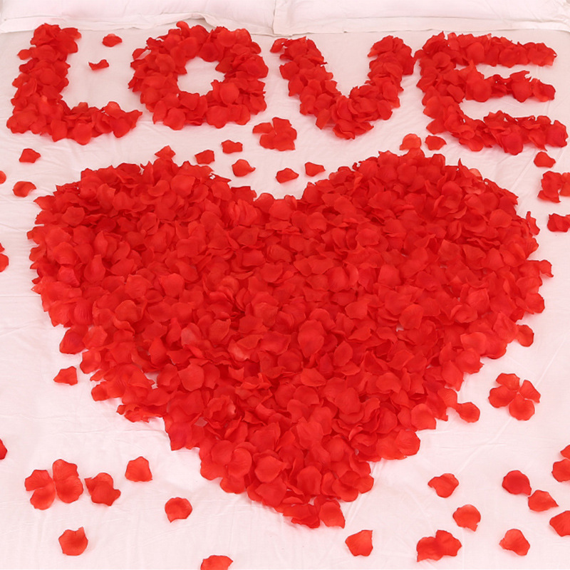 Artificial rose petals big red proposal confession romantic surprise layout props factory in stock wholesale