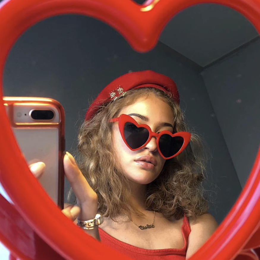 New Love Party sunglasses cross-border fashion peach heart sunglasses sunglasses wholesale