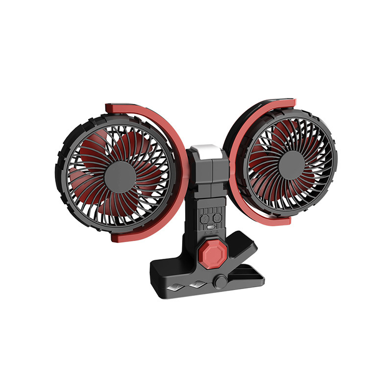 New Double-Headed Desktop Fan, Outdoor Camping Fan, Long-Lasting Camping Light, Emergency Rechargeable Fan, Available for Wholesale