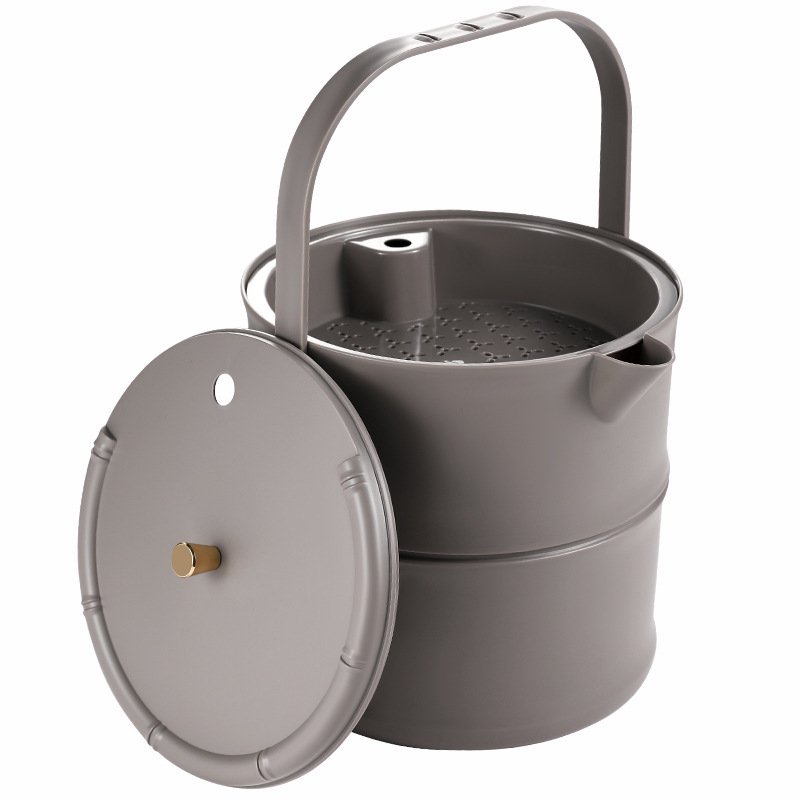 Household Drainage Bucket Office Tea Room Water Bucket Tea Residue Bucket Tea Bucket Waste Water Bucket Tea Set Accessories Tea Table Trash Can