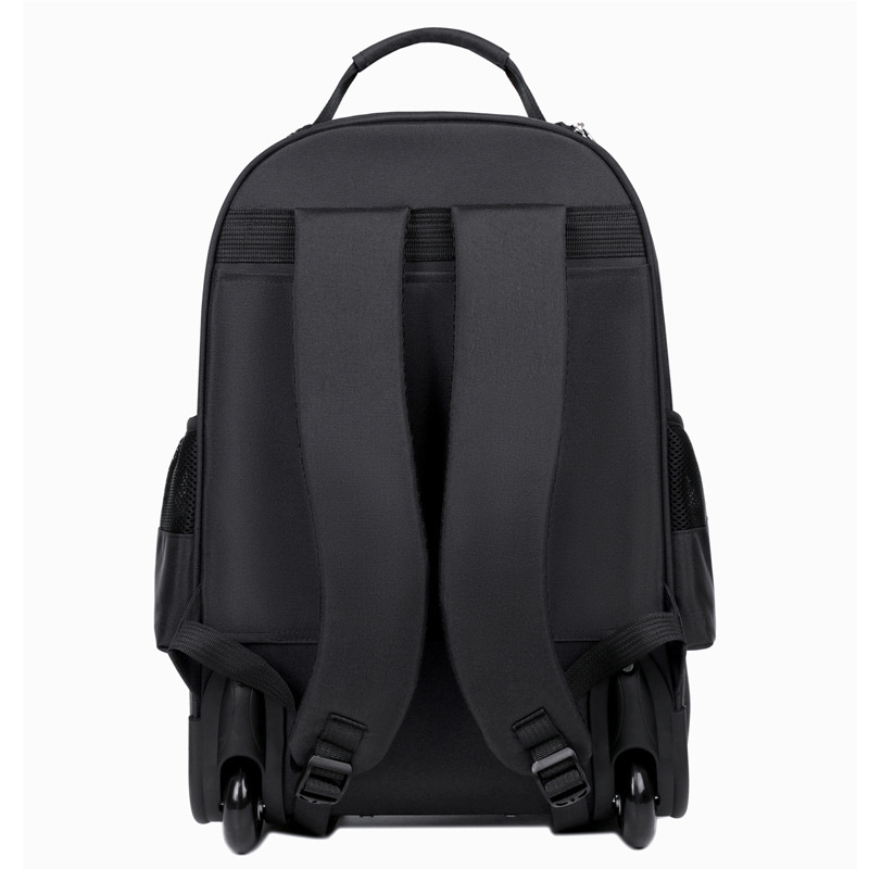 Wholesale New Men's and women's business computer bag printable LOGO casual travel bag middle school student schoolbag trolley backpack