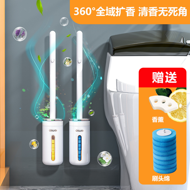 Disposable Toilet Brush Household Toilet Brush 2023 New Artifact Wall Mounted Cleaning Replacement Brush Head
