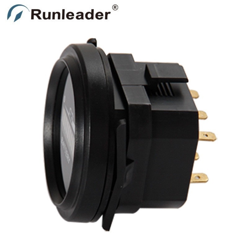 12v24v36v48v72v electric vehicle power meter golf cart forklift lead-acid lithium battery round power meter