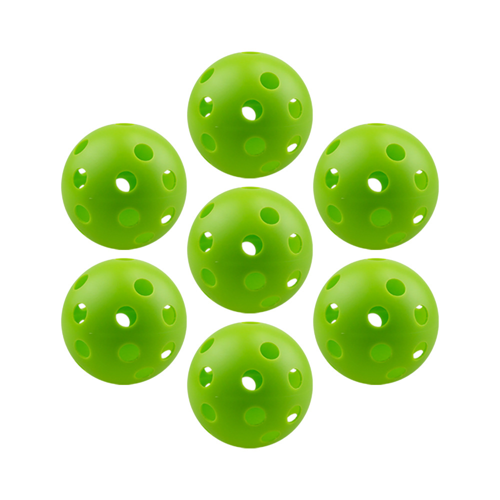72mm Practice Baseball 26 Holes 17g Green Hard Plastic Pe Blow Molded Hole Ball Wei Floating Floor Ball