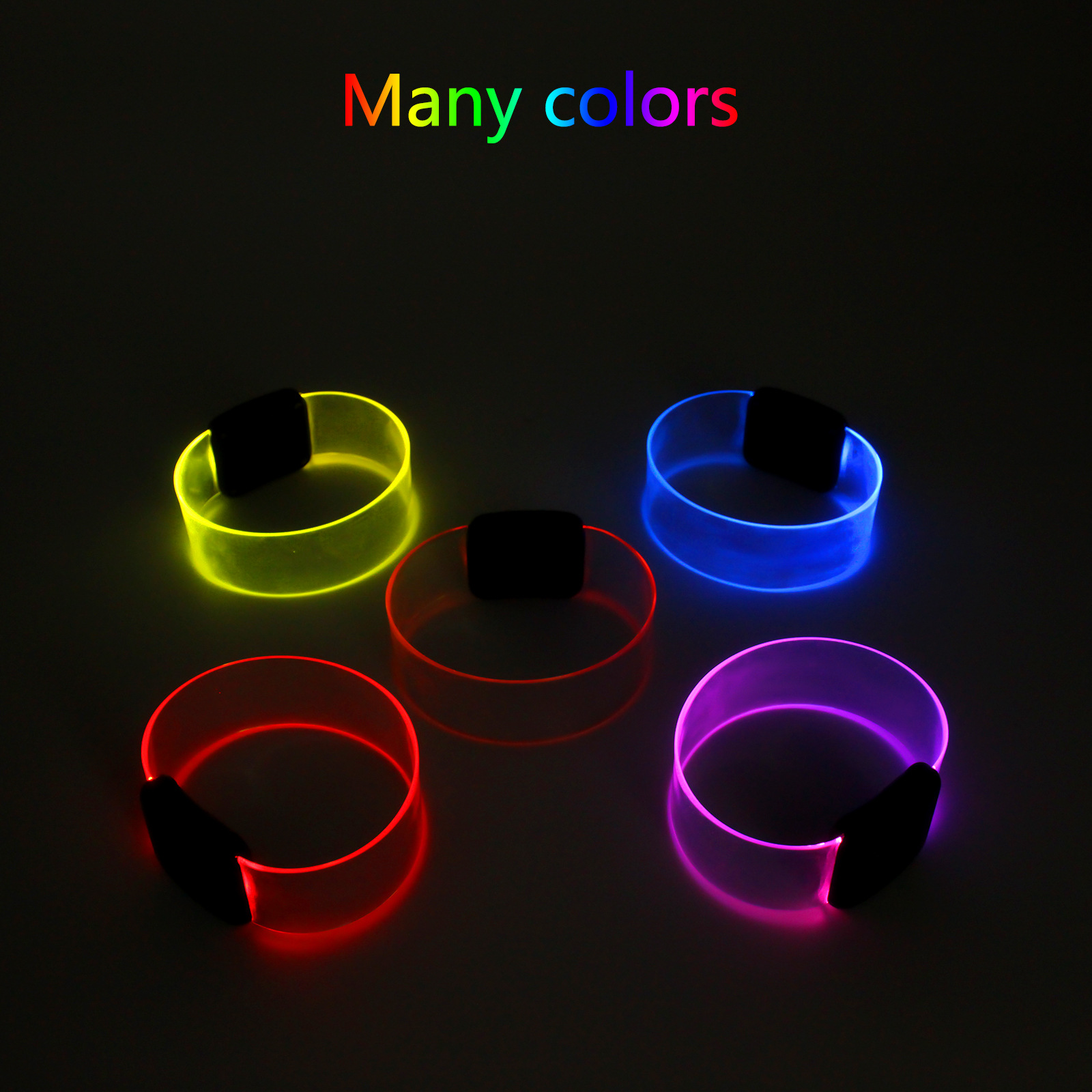 Luminous Bracelet Prom Party Support Led Magnetic Ring Belt Annual Party Concert Cool Colorful Luminous Bracelet