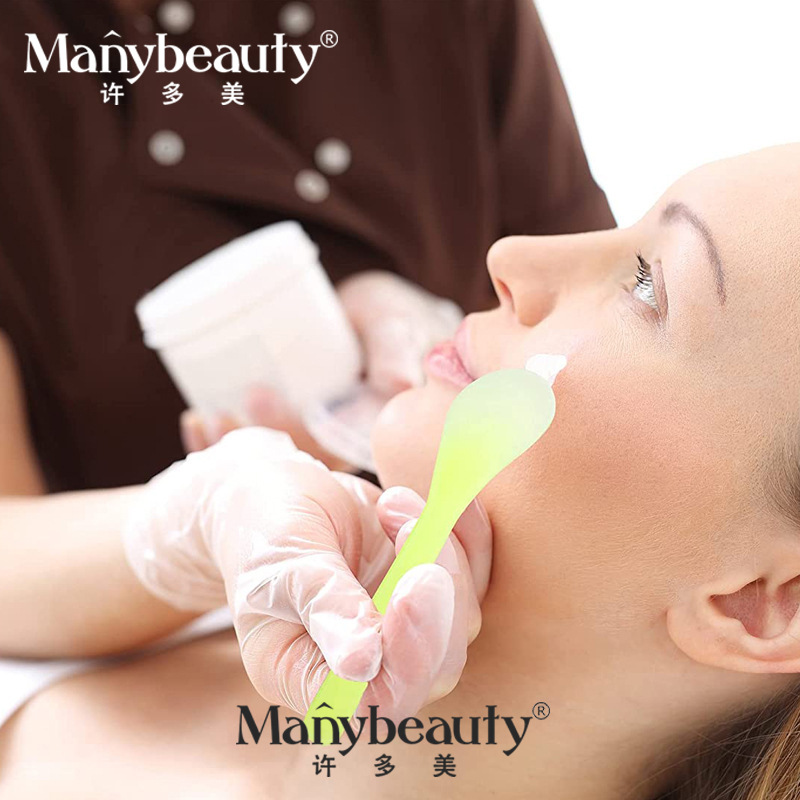 13cm Facial Mask Spoon Stirring Stick Transparent Plastic Application Mask Adjustment Stick Colorful Tool Scraper Mask Stick Beauty Salon