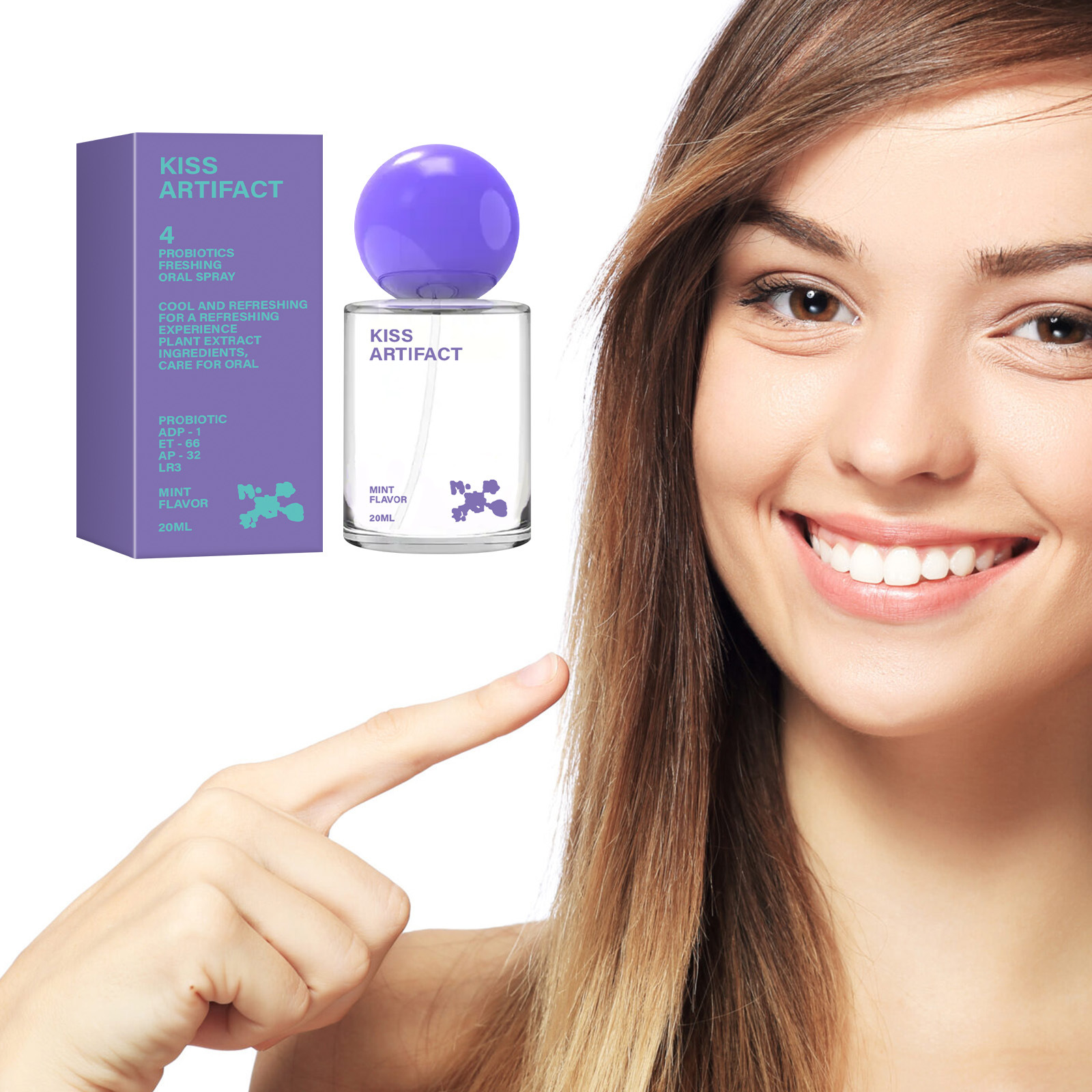 Cross-border non-standard probiotic oral spray fresh breath oral care portable oral spray 20ml