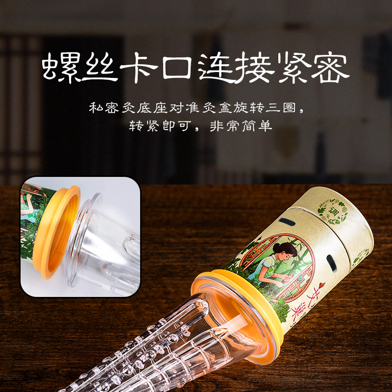 Private Moxibustion Catheter, Vaginal Moxibustion Tool, Conditioning Female Moxa Stick, Gynecological Moxa Column, Warm Moxibustion Instrument, Wholesale Moxibustion Box