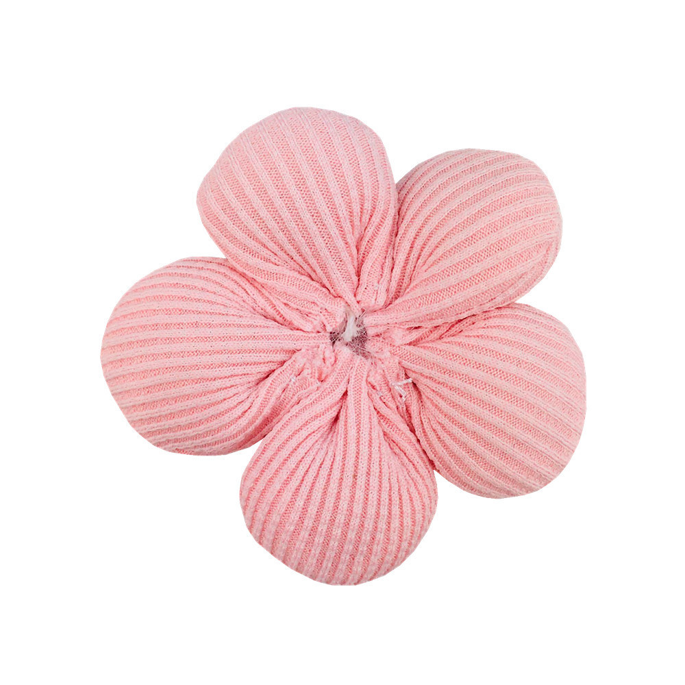 6cm Pastoral Style Cotton Five-petal Flower Three-dimensional DIY Cloth Flower Cute Shoe Flower Clothes Hat Phone Case Sunflower