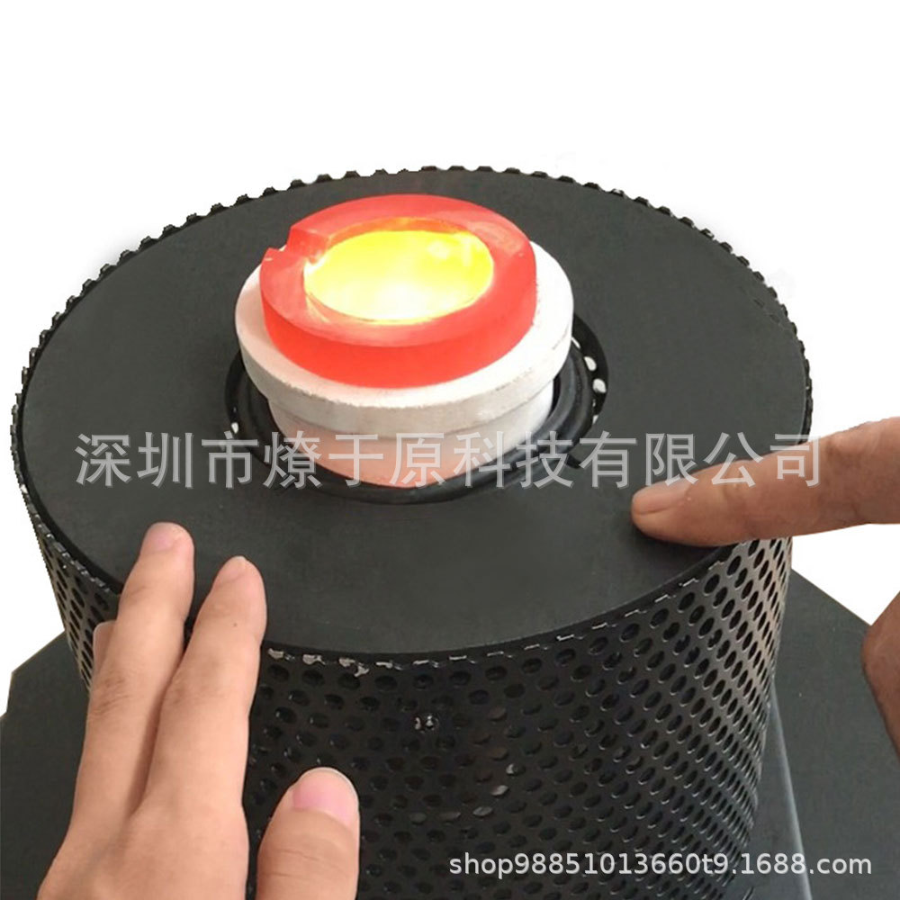 Small electric melting furnace, 1-3kg gold melting furnace, melting copper iron gold jewelry processing tools black red