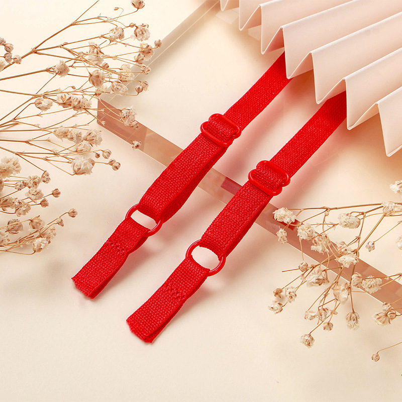[Shangmeijia] underwear elastic shoulder strap adjustable non-slip strap elastic strap black and white strap bra strap factory