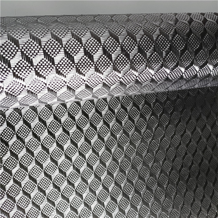Factory Direct Sales Carbon Fiber 3D Flat Jacquard Cloth Stereo Grids Cloth Car Modification Covered Carbon Fiber Composite Material