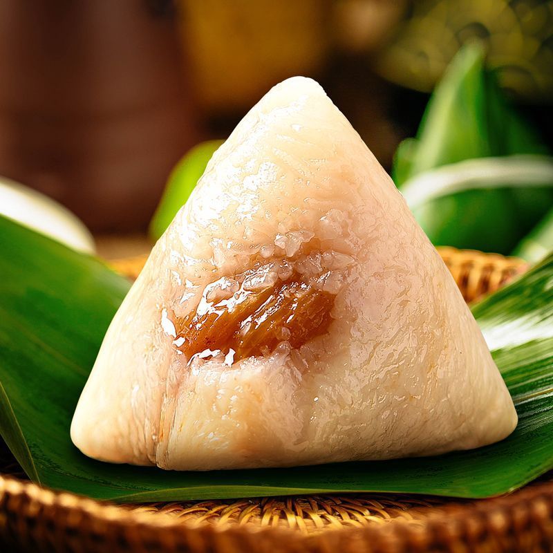 Jiaxing flavor fresh bean paste jujube miscellaneous grains eight treasure crystal zongzi 140g100g breakfast instant zongzi