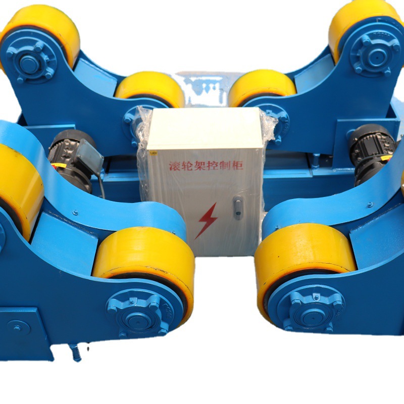 Self-Adjusting Welding Roller Frame 5 Tons 10 Tons Shandong Manufacturer Customized Small Self-Adjusting Polyurethane Wheel Roller Frame