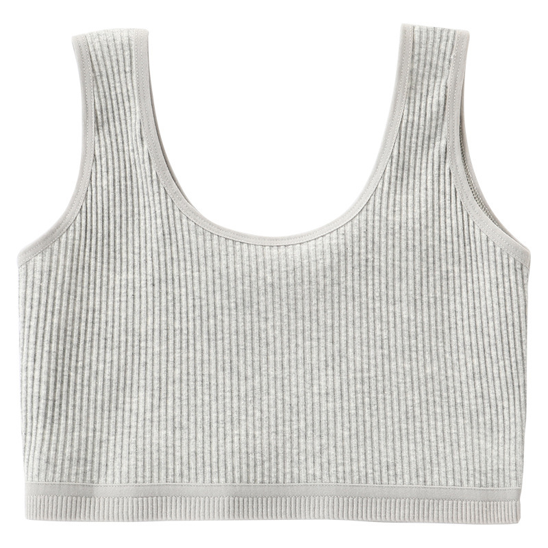 Girls' Intimates Development Period Girls Big Kidsren Threaded Students Primary School Students Pure Cotton Girls Adolescent Kidsren's Bra