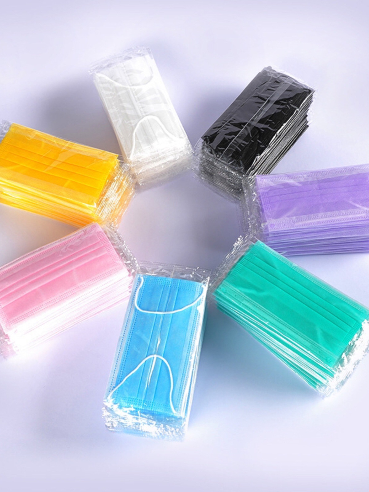 Mix and Match Colorful Mask Summer Thin Disposable Breathable Sunscreen Single Layer Two Layers Beauty Salon Mehao Zhao Li