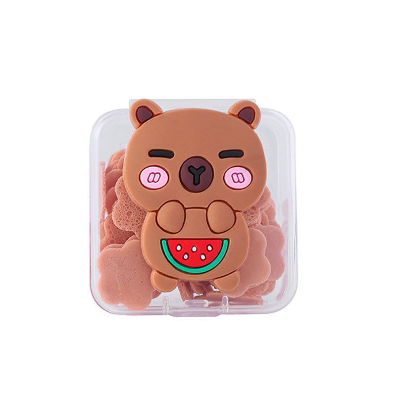 Kapibala Disposable Soap Tablet Soap Soluble Hand Washing Children's Cartoon Soap Student Rab