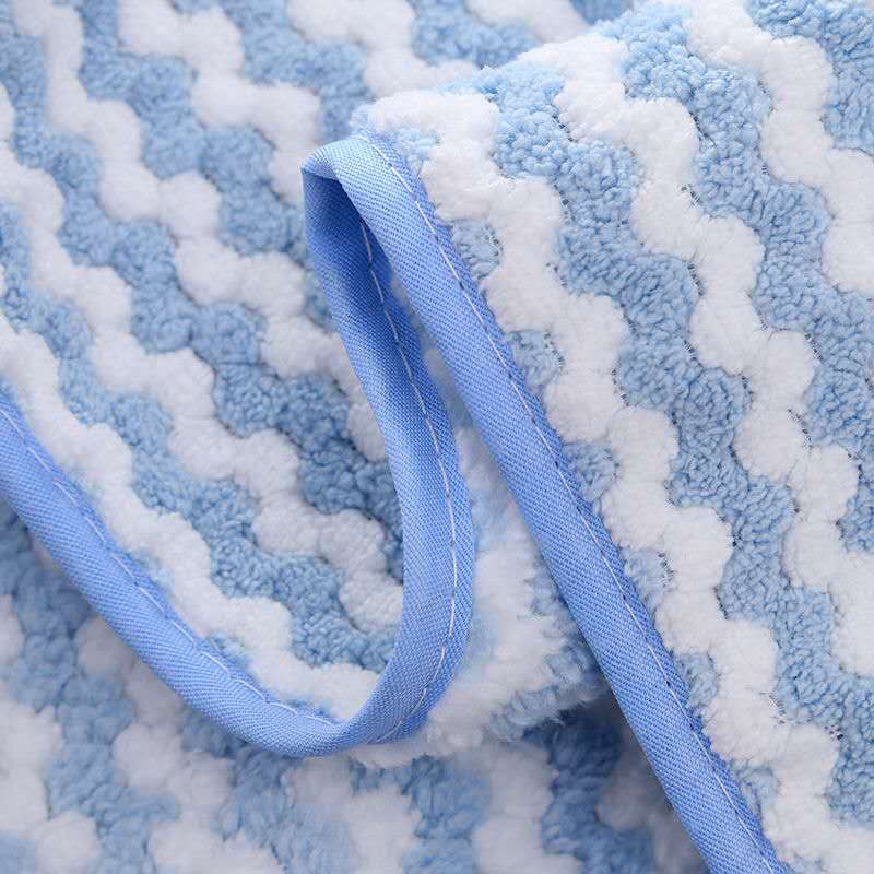 [Zhijia] Coral Velvet Bath Towel, Absorbent, Soft, Pineapple Plaid Towel Set, Couple Gift, Thick Wholesale Towel Set