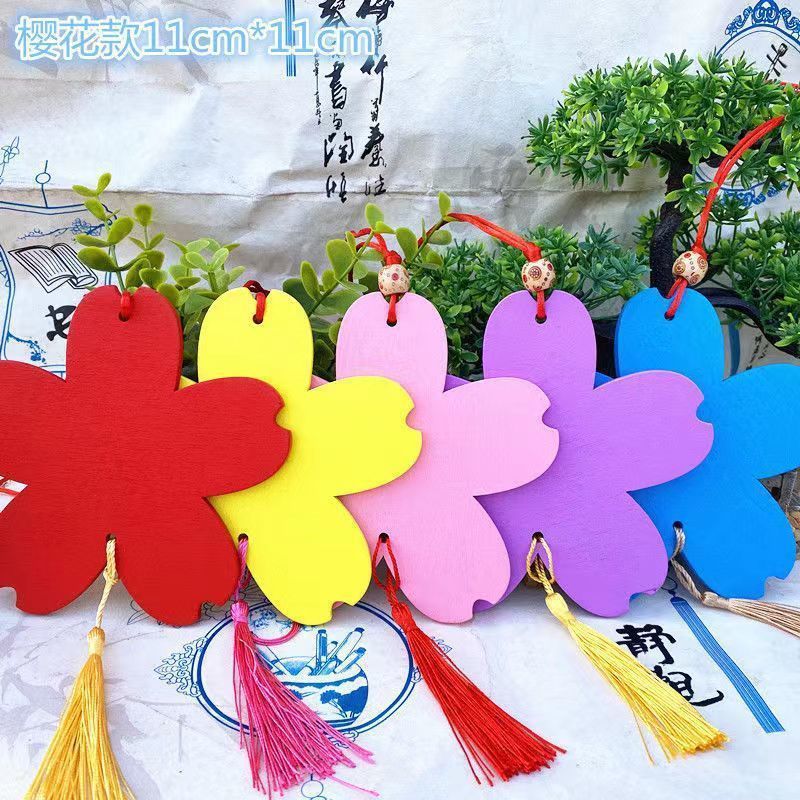 Factory direct supply love wish card wooden wish card decorative tag handwritten tag hanging tree temple festival tag
