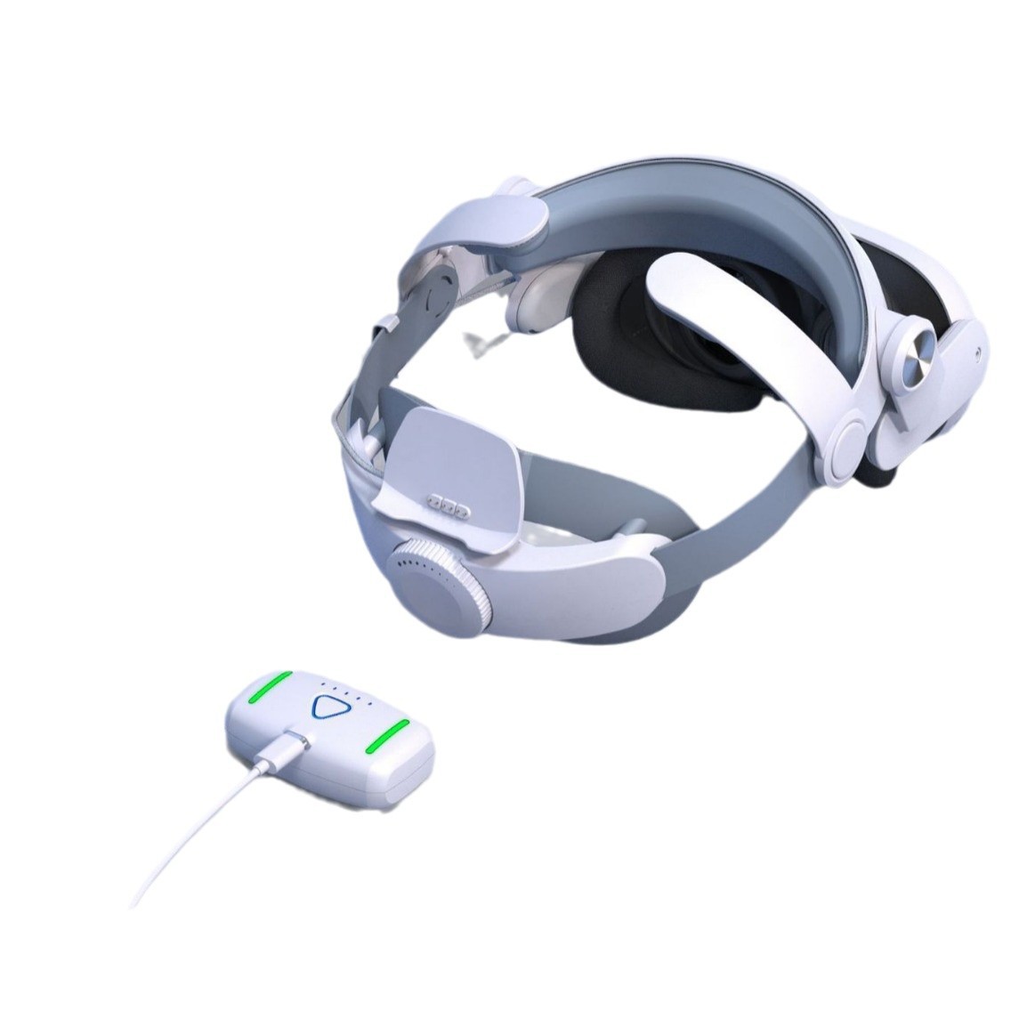 Meta Quest 3/3S Battery Life Head-Mounted Single Battery 10000 Mah Colorful Cool Vr Headband Accessories