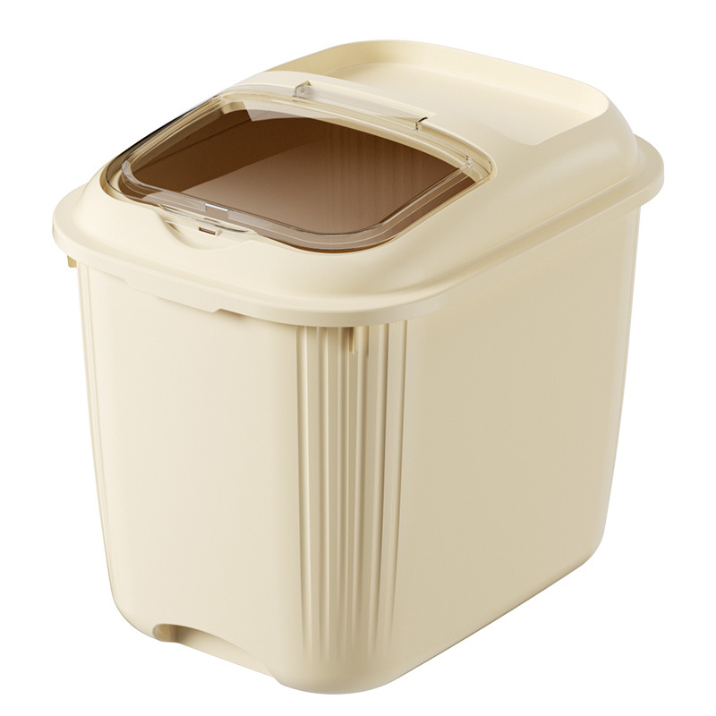 Household rice bucket 20kg rice box moisture-proof insect-proof rice pot sealed rice bucket cat food storage tank 10kg noodle bucket