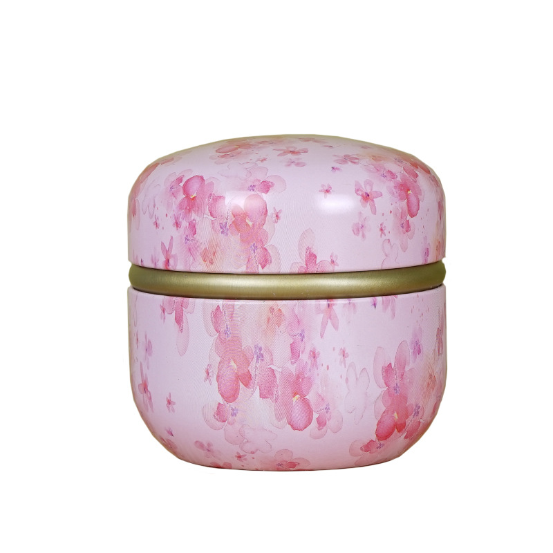 New Japanese Creative Small Tea Cans Tea Packaging Box Sealed Cans Iron Cans Metal Cans Universal Iron Box Spot