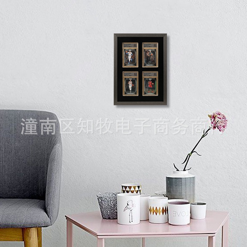 Four-Square Grid Collection Card Brick Frame Psa Rating Card Brick Display Frame Bgs Grading Card Brick Wall Card Frame Star Card