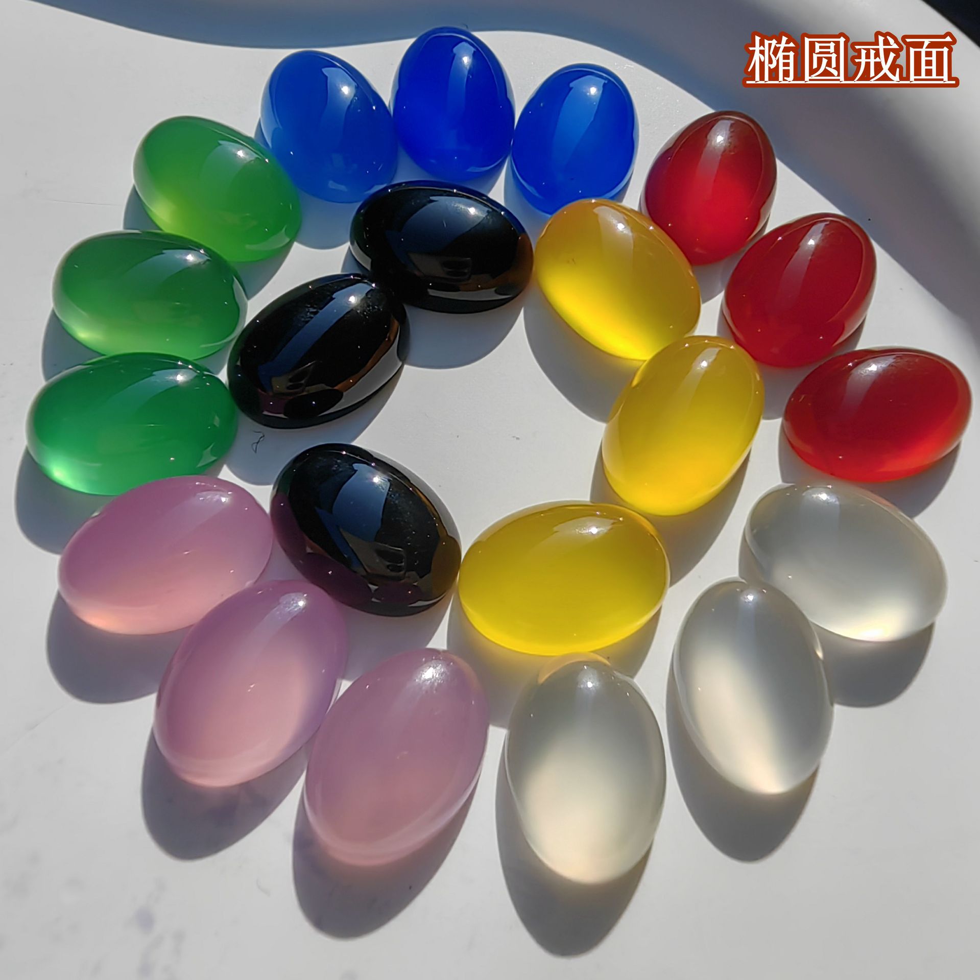 Агатовые кольца с поверхностью из нефрита, овальные заплатки, оптовая продажа натуральных полудрагоценных камней