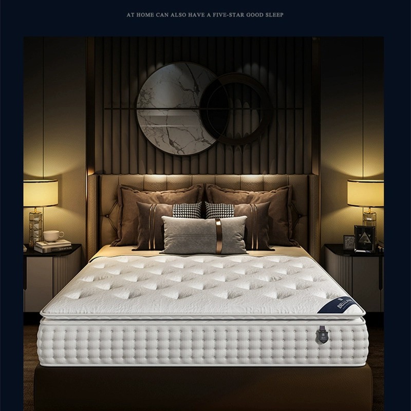 Deep Sleep Latex Mattress Five-Star Hotel Sleep Model Soft Mattress Simmons Spring Manufacturer Wholesale