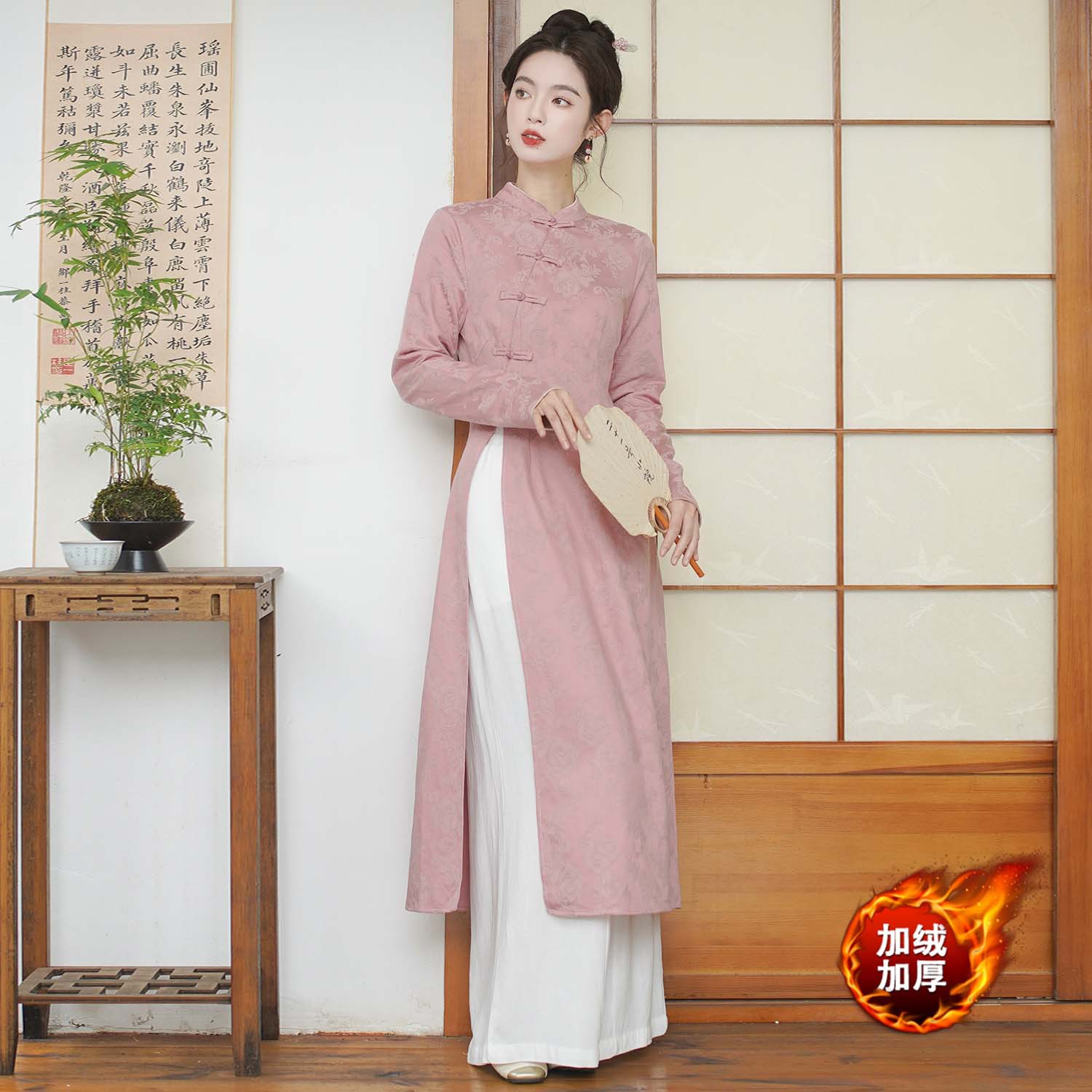 9663 улучшенный топ ханьфу, чайный костюм для женщин, новый китайский зен-костюм