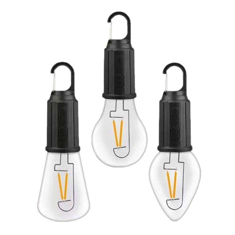 Popular Solar Rechargeable Light Bulb Camping Light Multi-Functional Portable Tent Light Outdoor Bulb Light Spherical Camping Light