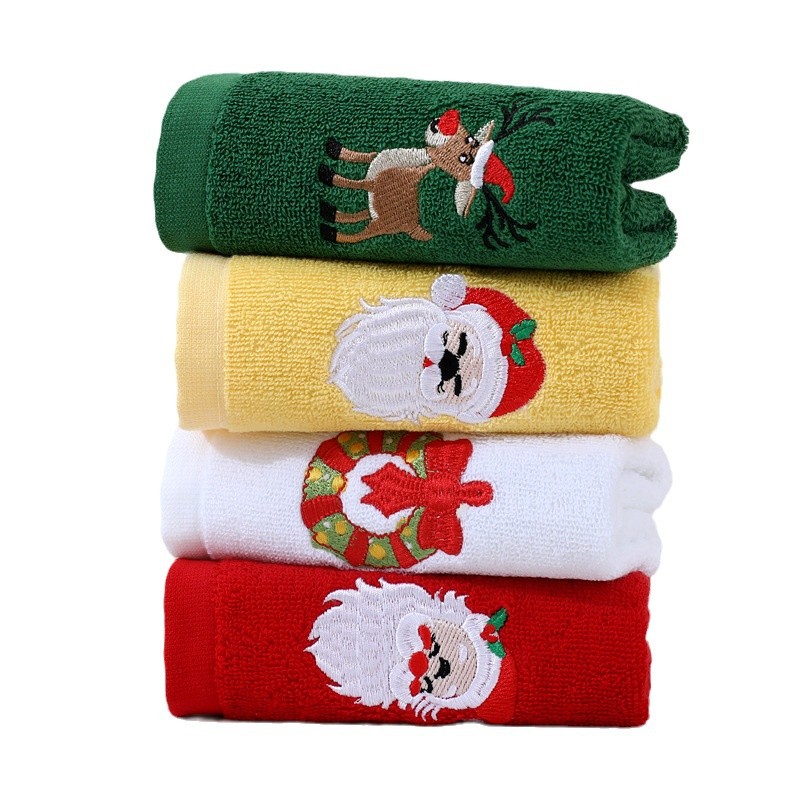 Xinshang towel factory wholesale Christmas towel children's towel holiday shape gift towel custom logo