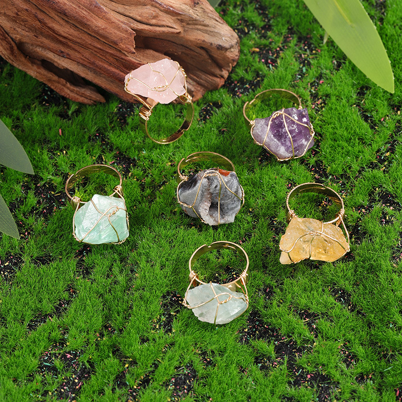 Кольцо из кристаллов Amazon, асимметричное, модное, кросс-бордерное