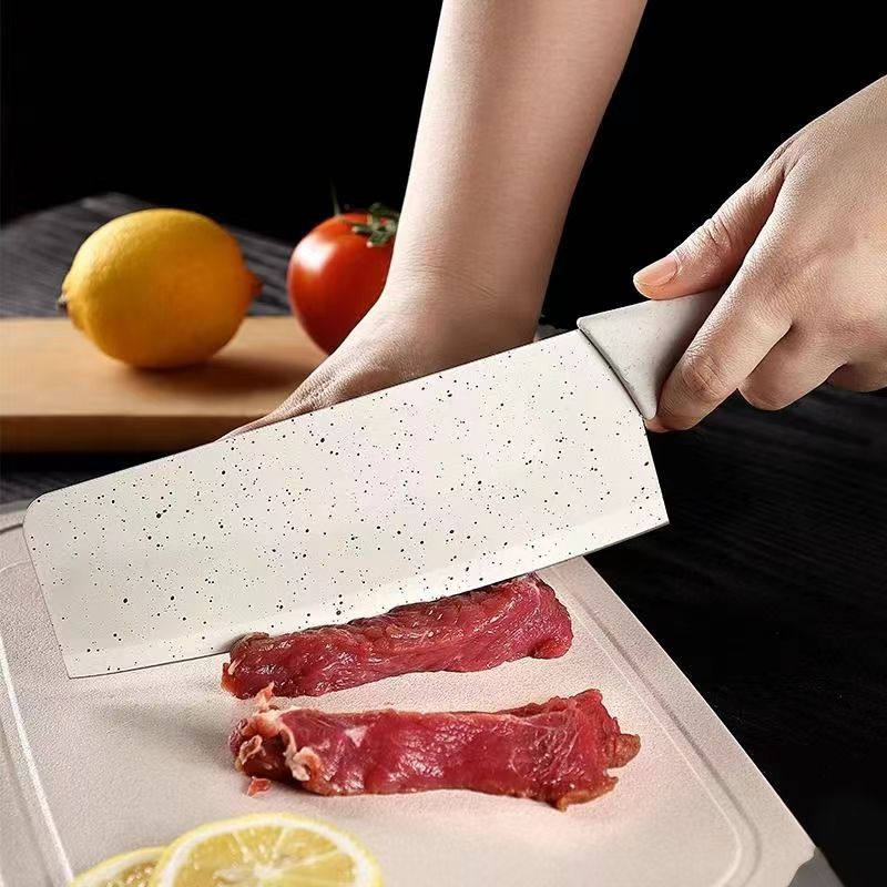 Kitchen dormitory wheat straw kitchen knife chef knife fruit knife melon Planer cutting board knife set knife treasure food supplement knife factory wholesale