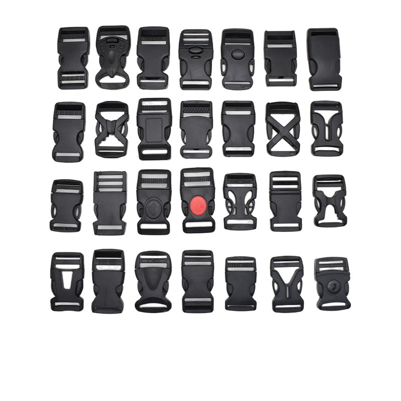 in stock supply luggage accessories plastic buckle waist bag buckle 1-5cm bag backpack buckle adjustment buckle wholesale