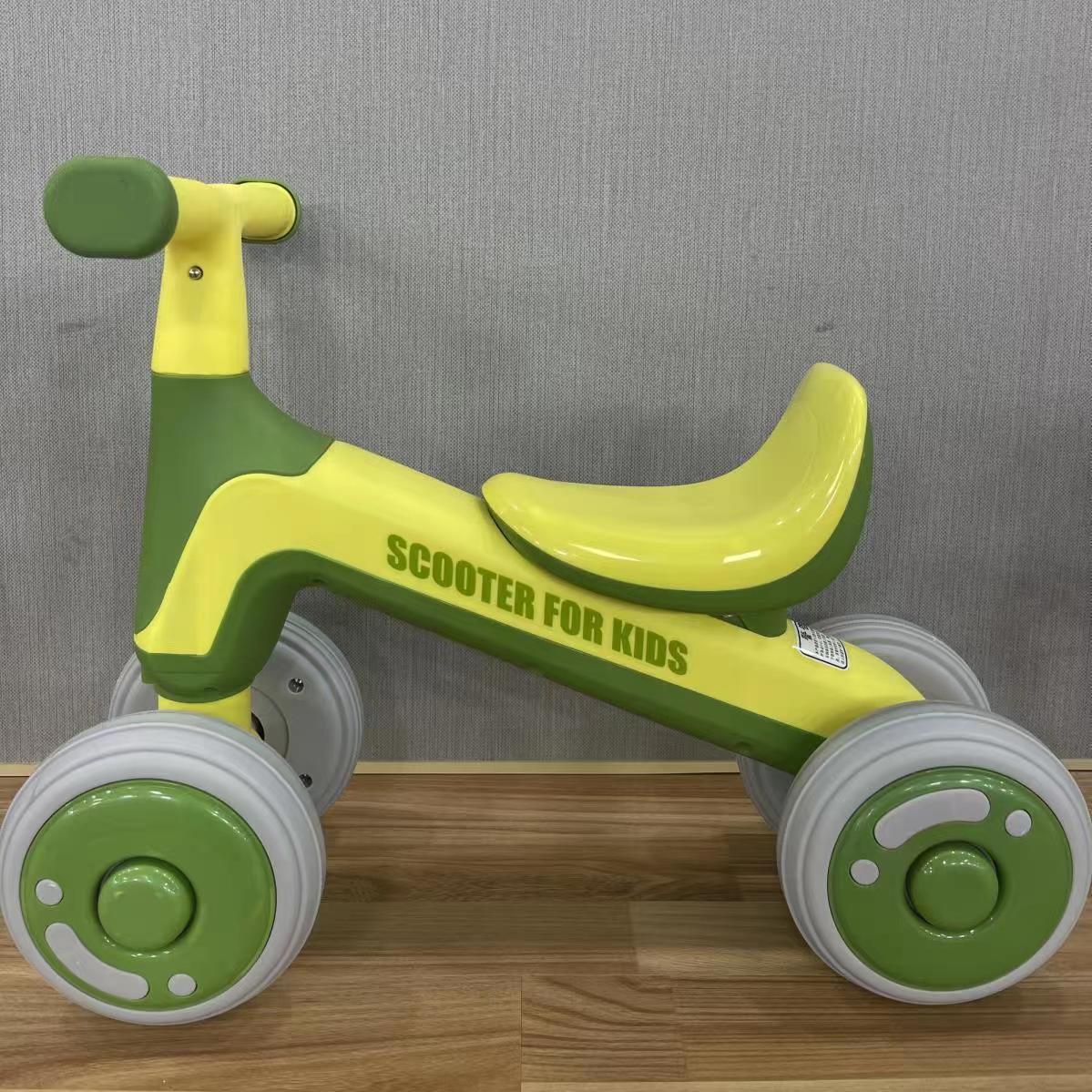 Directly Supplied Kidsren's Balance Car 1-3 Years Old Baby Walker Girl Boy Without Pedals Kidsren's Sliding Four-Wheel Stroller