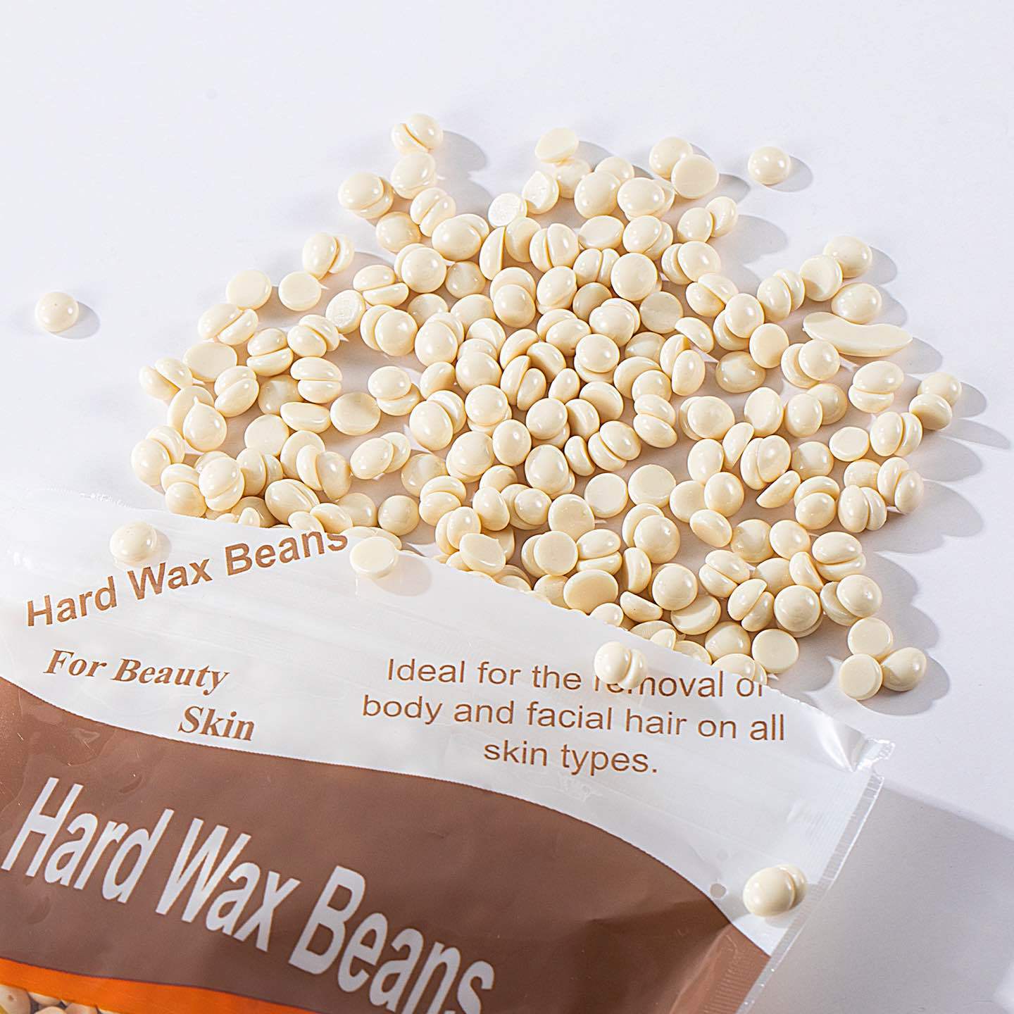 Hair Removal Wax Beans 100g Beeswax Beans Paper-Free Hair Removal Wax Hard Wax Bean Cross-Border Supply Wax Beans Hair Removal