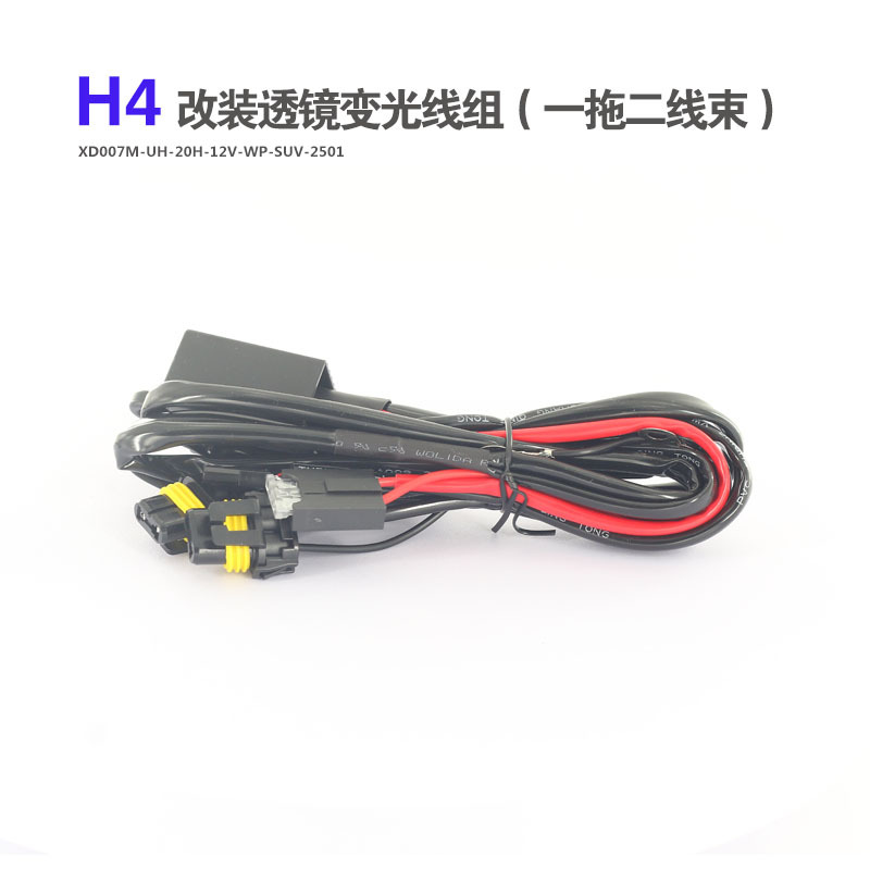 Wholesale H4 Swing Foot Lamp Waterproof Wire Set One to Two Hid Xenon Lamp Modified Car Far and Near Universal Variable Light Harness