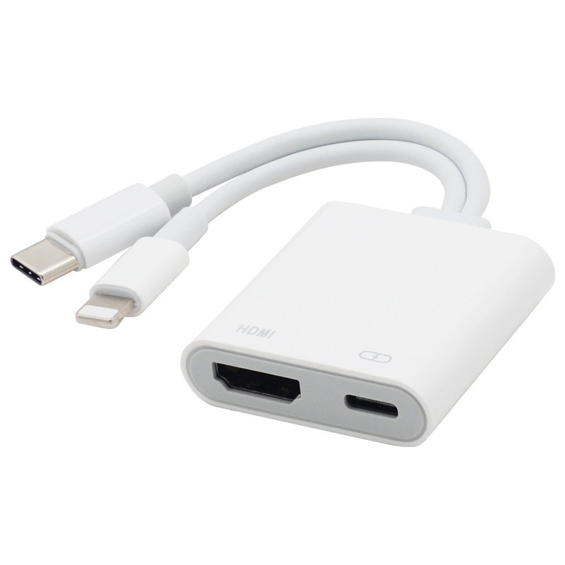 Suitable for Apple 14, 15, 16, 17, Huawei Type-C to HDMI Mobile Phone to Tv Wireless Screen Projector and Screen Mirroring Device