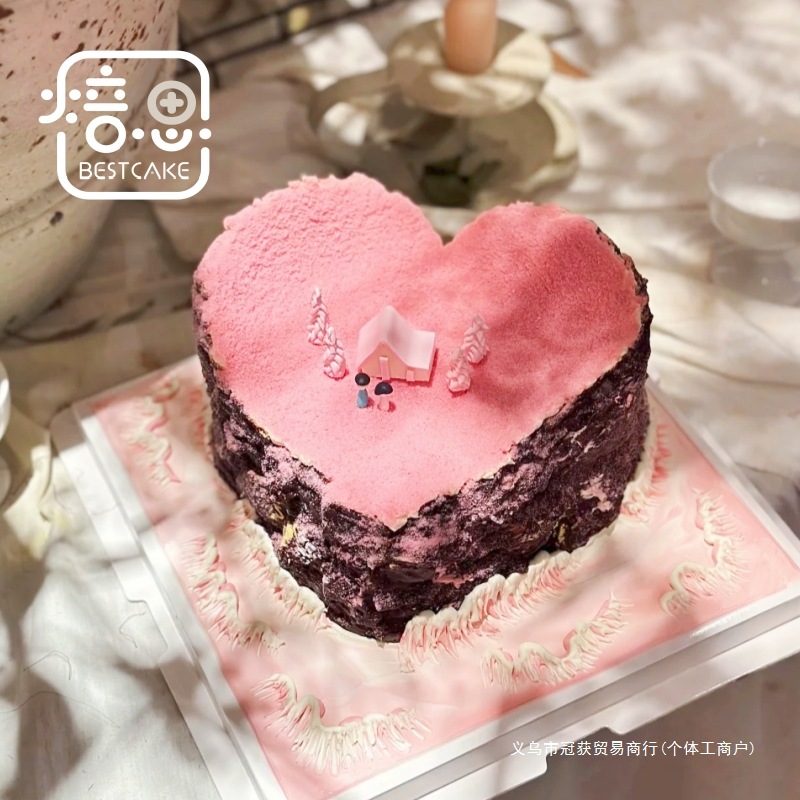 Beijing Micro-landscape Landscape Island Mountain Peak Birthday Cake Shanghai Tianjin Changsha Chengdu Xi 'an National City Delivery