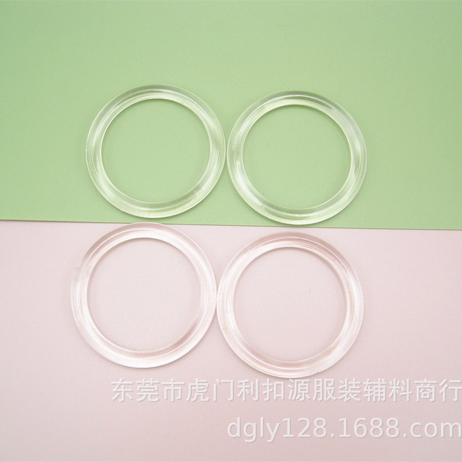 35mm Plastic Transparent Ring, Transparent Closed Ring, Transparent Book Ring, Brand New Jewelry Ring, Inner Diameter 35mm
