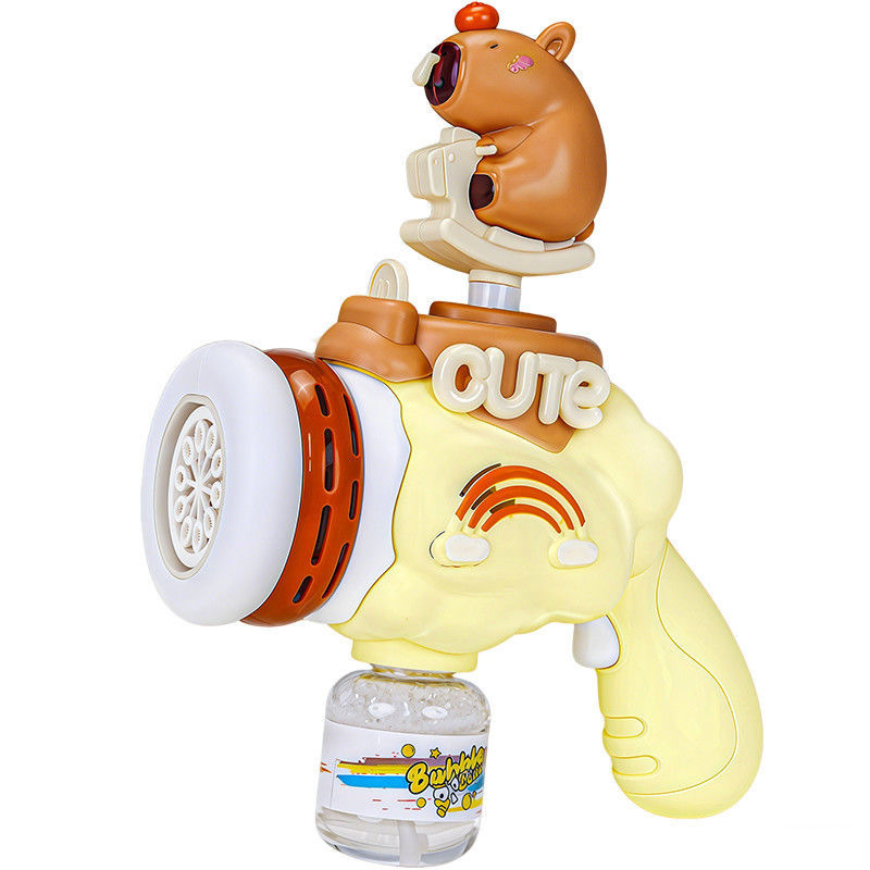 Cross-Border Cartoon Kapibara Bubble Machine Fully Automatic Outdoor Beach Park Square Children's Water Toy Electric