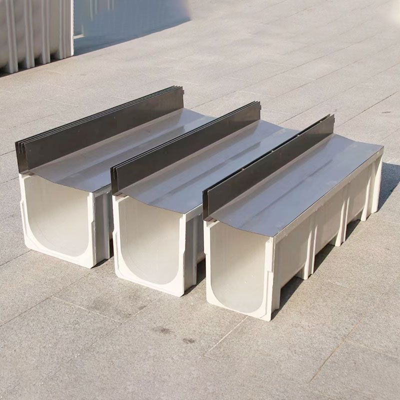 Resin Drainage Ditch Manufacturer Smc Linear U-Shaped Groove Gap-Type Courtyard U-Shaped Groove Composite Concrete Drainage Ditch
