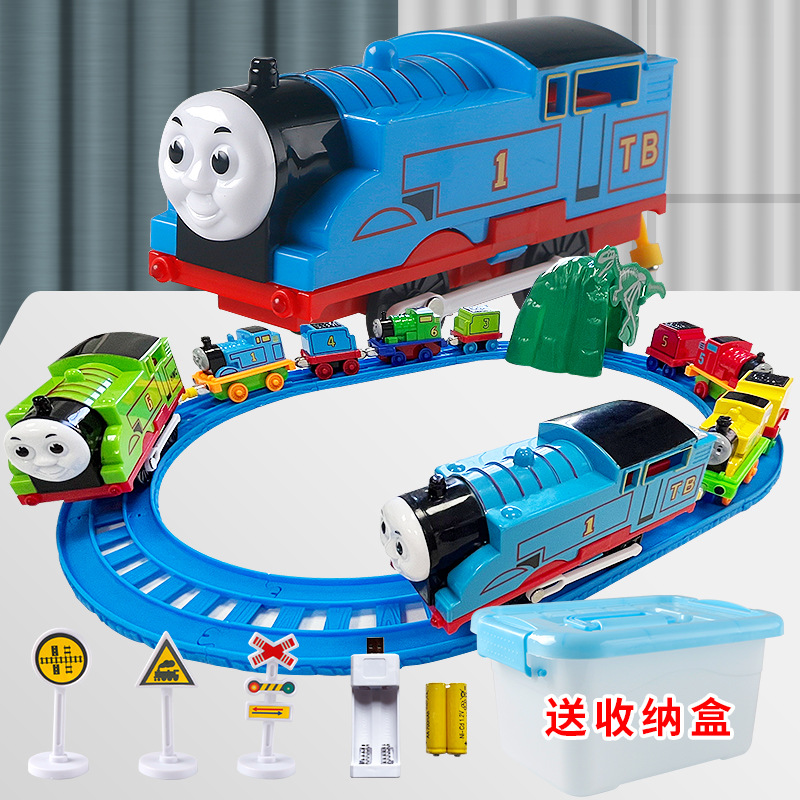 Children's Alloy Toro Rail Mas Electric Train Toy Magnetic Suction Baby Boys and Girls 2-6 Years Old Children Gift 3